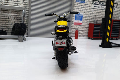 Ducati Scrambler Yellow 1:18 Scale