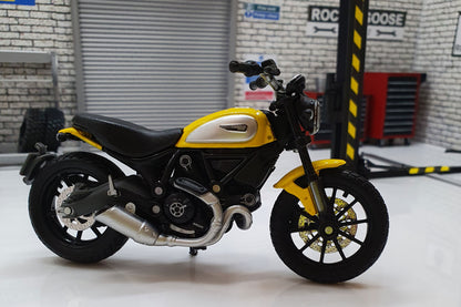 Ducati Scrambler Yellow 1:18 Scale