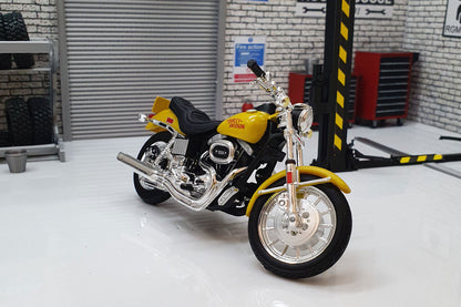 Harley-Davidson FXS Low Rider 1977 Yellow 1:18 Scale Model