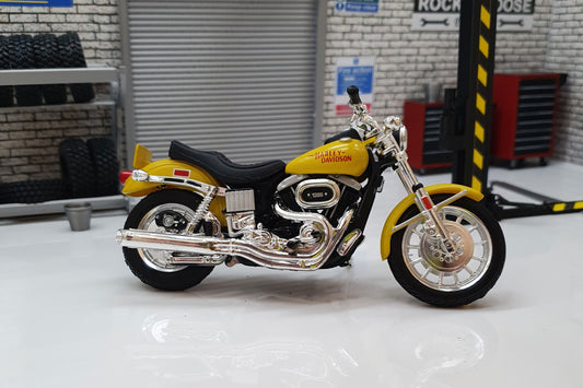 Harley-Davidson FXS Low Rider 1977 Yellow 1:18 Scale Model
