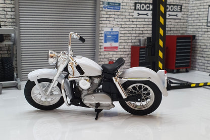 Harley Davidson K Model 1952 White 1:18 Scale Model