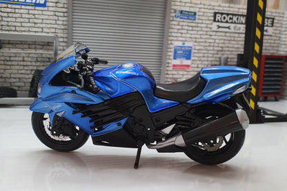 Kawasaki Ninja ZX-14R Blue 1:18 Scale