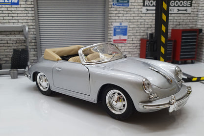 Porsche 356B - Silver  1:24 Scale