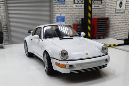 Porsche 911 (964) Turbo - White  1:24 Scale