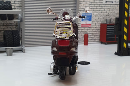 Vespa LXV 2013 Dark Red 1:18 Scale Scooter