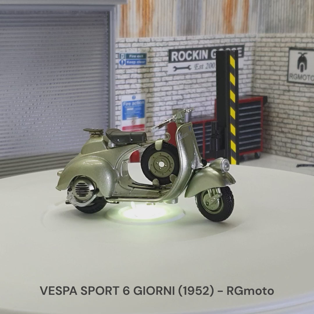 Vespa Sport 6 GIORNI - 1952 Racer 1:18 Scale Scooter