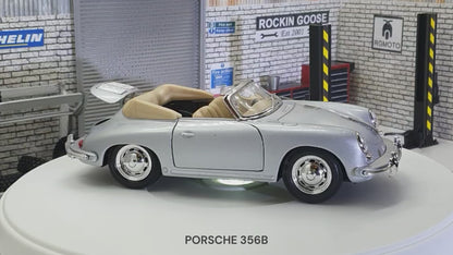 Porsche 356B - Silver  1:24 Scale